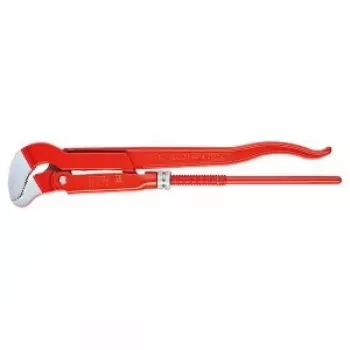 Klucz do rur regulowany KNIPEX Typ S 0.5 - 10 cali (250 mm) - Stal chromowo-wanadowa elektryczna - Malowany proszkowo na czerwono
