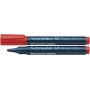 Schneider Pen Maxx 133 Permanent Marker - Red - Chisel Tip - 1-4 mm Line Width