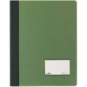 DURABLE DURALUX Report File, DIN A4, Translucent Green, Extra Wide, PVC, 25 Pieces (2680-05)