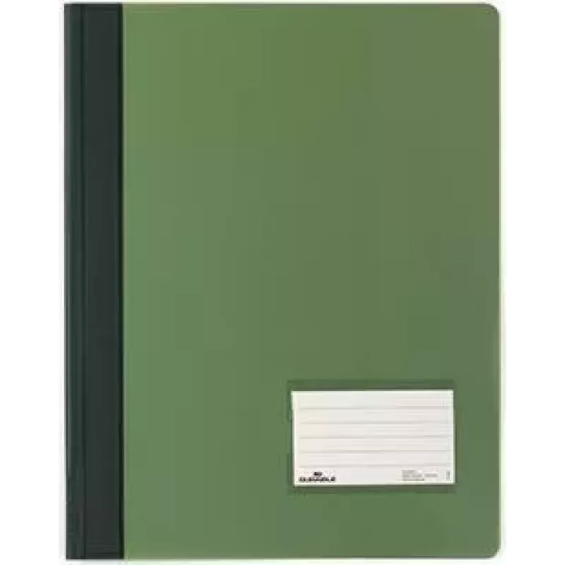 DURABLE DURALUX Report File, DIN A4, Translucent Green, Extra Wide, PVC, 25 Pieces (2680-05)