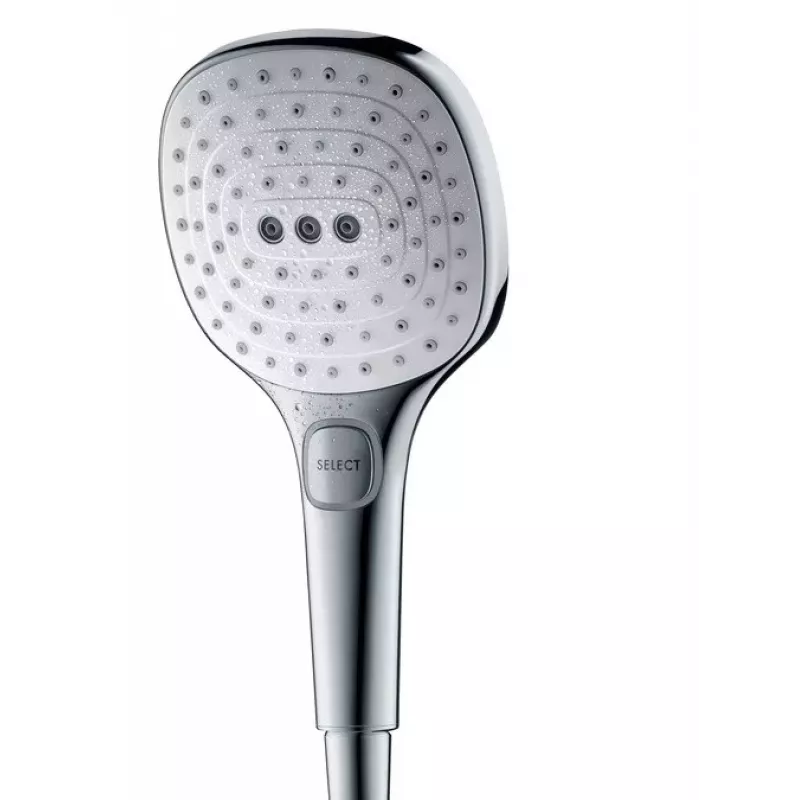 Hansgrohe Raindance Select E 120 3-Spray Modes EcoSmart Hand Shower Chrome 26521000