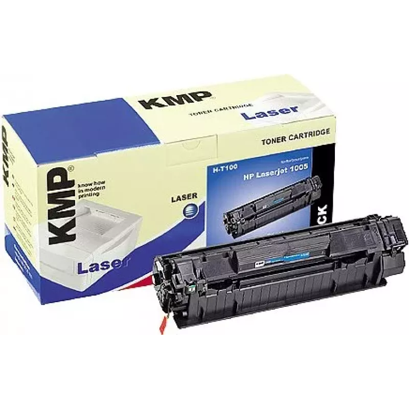 KMP H-T100 Kompatybilny wkład tonerowy czarny 80g (Alternatywa dla HP 35A) do HP LaserJet P1005, P1006