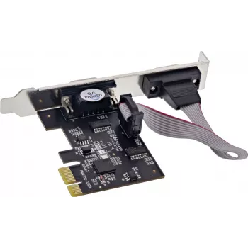 Longshine LCS-6321M PCI Express x1 2-Port RS232 Serial I/O Card z niskoprofilowym wspornikiem