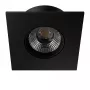 SYNERGY21 LED Recessed Ceiling Spotlight Helios Black Square Warm White