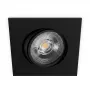 SYNERGY21 LED Recessed Ceiling Spotlight Helios Black - Square + Tilting - Warm White