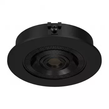 SYNERGY21 Helios LED Reflektor sufitowy podtynkowy Czarny Okrągły Ciepła biel 5W 400lm