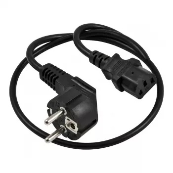 SYNERGY21 Przewód zasilający 230V Schuko CEE7 do IEC C13, 1.8m, Czarny (S218200)