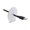 Delock Silicone Cable Grommet Round Ø 65 mm for Wall / Table Mounting White