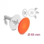 Delock Silicone Cable Feed-through Round Ø 65 mm Wall Mount / Table Mount White / Orange
