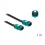 Delock Cable Mini FAKRA Z Dual Plug to FAKRA Z Dual Plug, 0.2 m