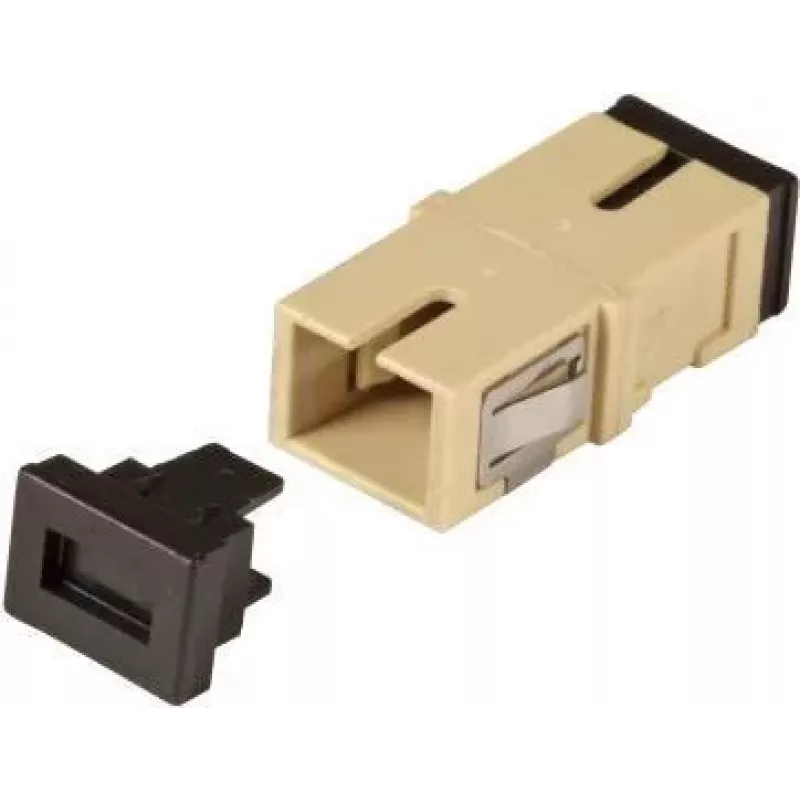 EFB Electronics SC Simplex Multimode Coupler OM1/2, Flangeless, Beige, Ceramic Sleeve (53510.1)