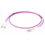 EFB Elektronik Duplex Jumper LC-LC 50/125 µm OM4 LSZH Erika Violet Flat Twin 3x5mm 0,5m