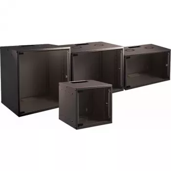 EFB Elektronik BASIC Szafa ścienna 12U 19 inch Czarny RAL 9005 600x450x635 mm WGB-1912TS.60
