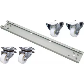 EFB Elektronik PRO-ROL028.GR Zestaw rolek 600 kg do szafy 800 mm, szary RAL 7035 (opakowanie 4 szt.)