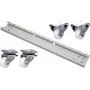 EFB Elektronik PRO-ROL028.GR Zestaw rolek 600 kg do szafy 800 mm, szary RAL 7035 (opakowanie 4 szt.)