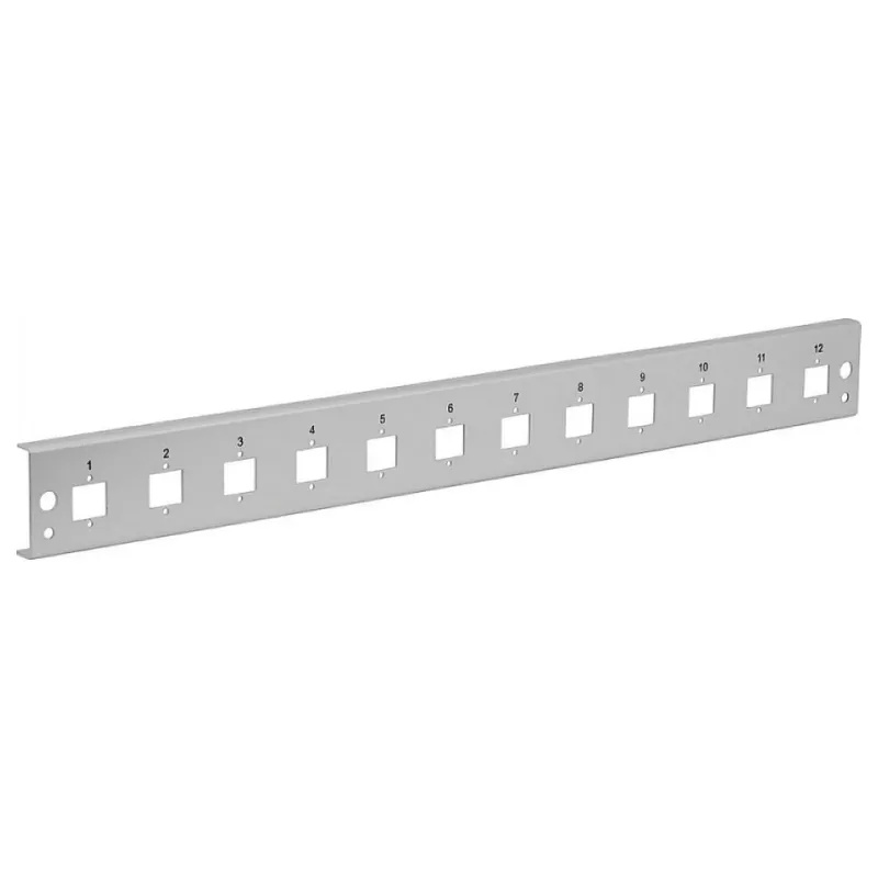 EFB Panel przedni 12xE2000 Duplex, E2000 Compact (RDM) wersja prosta szary (VSB-FP-12E2-RD)
