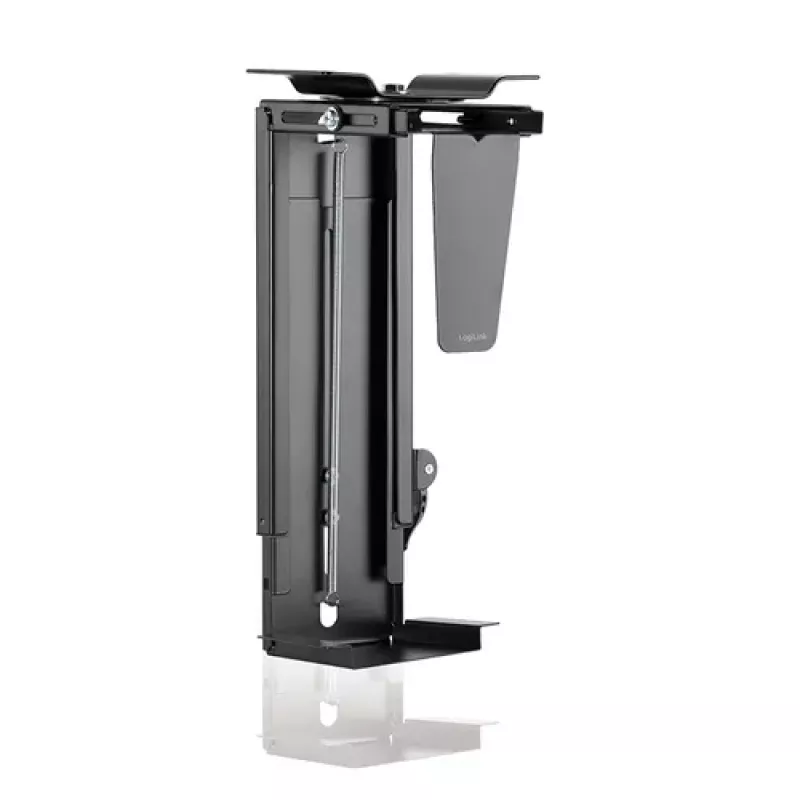 LogiLink Uchwyt CPU pod biurko - Czarny - Stal - Nośność 25 kg