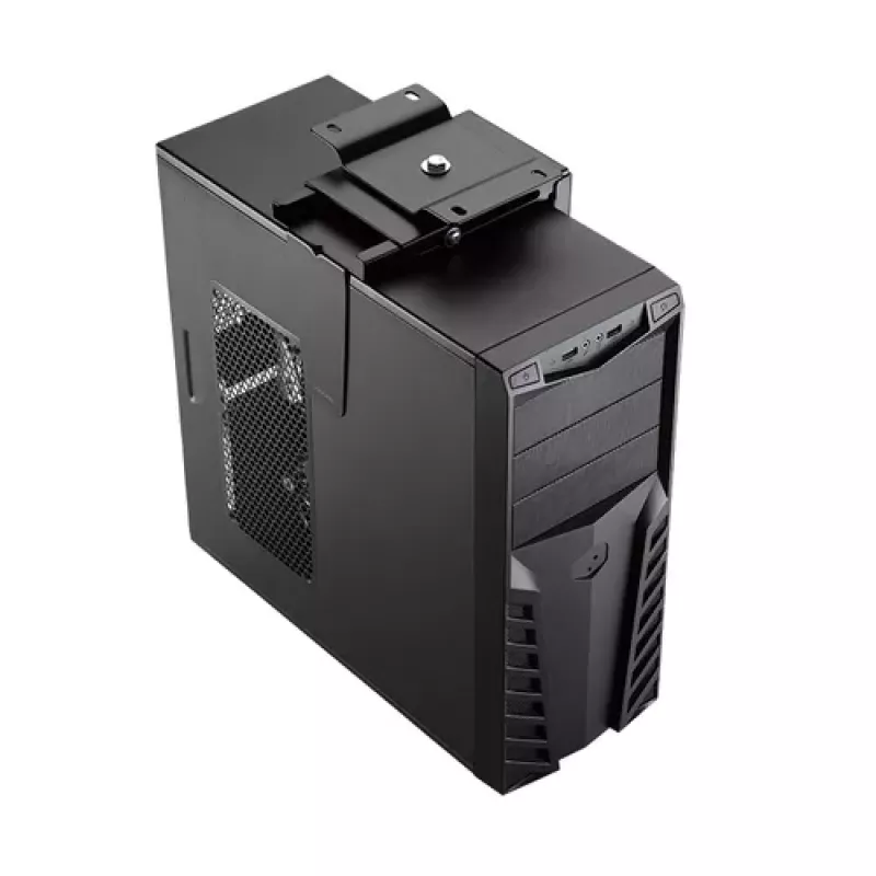 LogiLink Uchwyt CPU pod biurko - Czarny - Stal - Nośność 25 kg