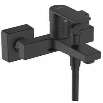 HG VERNIS SHAPE Bateria wannowa natryskowa na ścianę Matt Black