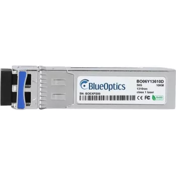 BlueOptics HPE Aruba S0V65A SFP56 Transceiver, LC Duplex, 50GBASE-LR, Singlemode Fiber, 1310nm, 10 km, 0°C/+70°C, DDM