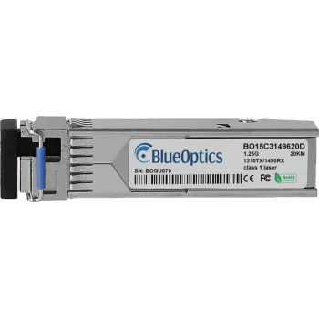 BlueOptics Lancom 60202 SFP Transceiver, LC-Simplex, 1000BASE-BX-U, Singlemode Fiber, TX1310nm/RX1490nm, 10KM