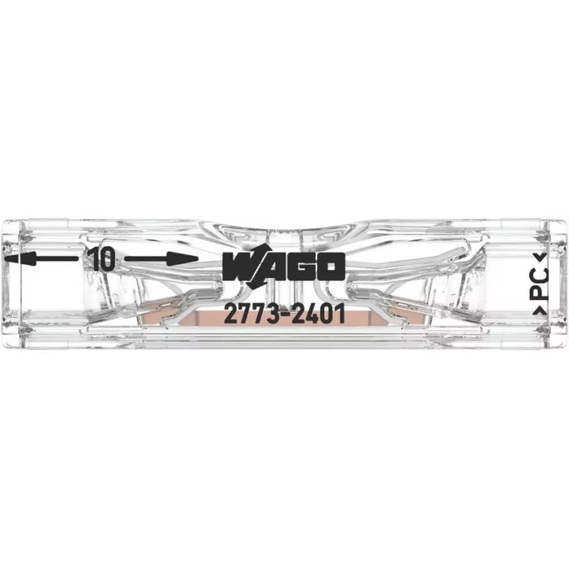 WAGO Through Connector dla 2773-2401, Push-in, maks. 4 mm², 2 przewody