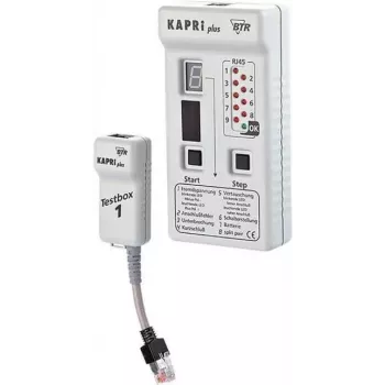 METZ CONNECT KAPRI Plus Tester kabli i połączeń z Testbox 1 - Tester sieciowy i ISDN (130670-E)