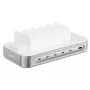 4smarts Team 100W 5xUSB-C Stacja Ładowania z 6 Kablami Srebrny