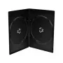 MEDIARANGE BOX14-7-100 Slimline Double Disc Case Pack - 100 sztuk - Czarny - 7 mm - Plastik