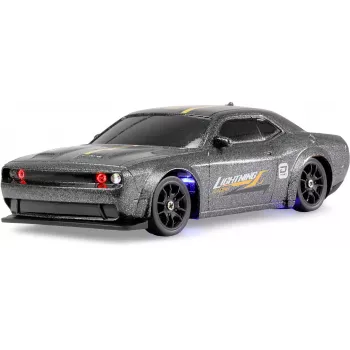 Amewi Drift Sport Muscle Car z Żyroskopem 4WD 1:43 RTR Szary 6+ (21137)