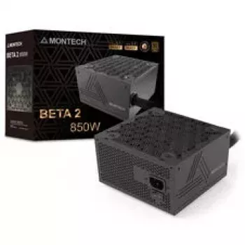 Montech BETA 2 80 PLUS Bronze Power Supply, ATX 3.1, PCIe 5.1 - 850 Watt, Black