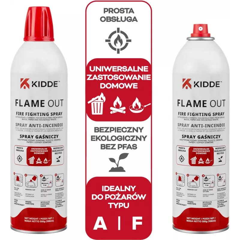 Kidde KFS-500 Flame Out Gaśnica w sprayu 500 ml