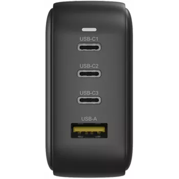 UNITEK GaN 4-Port Charger 100W PD 3.0 QC 3.0 Czarny