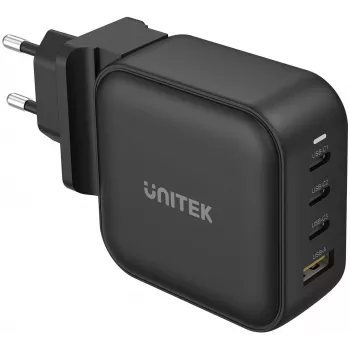 UNITEK GaN 4-Port Charger 100W PD 3.0 QC 3.0 Czarny