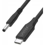 Przewód zasilający UNITEK USB-C na DC do Lenovo 65W, 1,5m, czarny