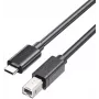 UNITEK USB-C na USB-B 2.0 Kabel do drukarki 5m Czarny