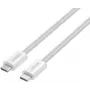 UNITEK Magnetyczny pleciony kabel USB-C na USB-C 100W PD 1m Biały