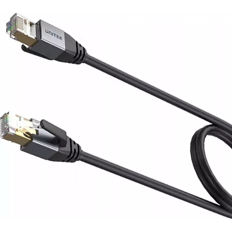 UNITEK Cat.8 S/FTP Ethernet Patch Cable RJ45 LAN 20m Black