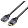UNITEK HDMI 2.1 Extension Cable 0.5m Male to Female 8K Black