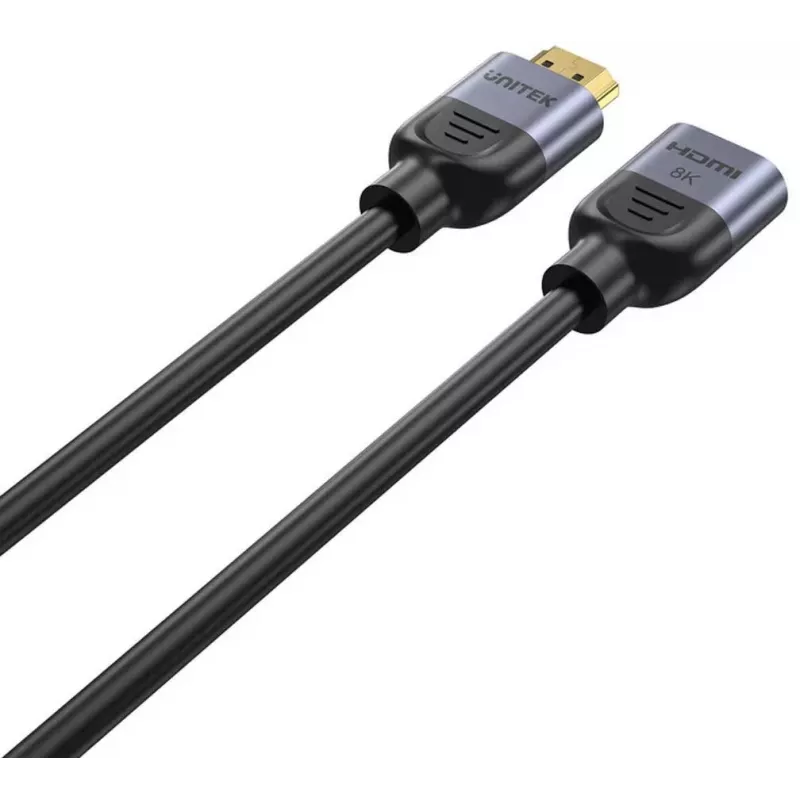 UNITEK HDMI Extension Cable 1m, HDMI 2.1, 8K@60Hz, 48Gbps, Black