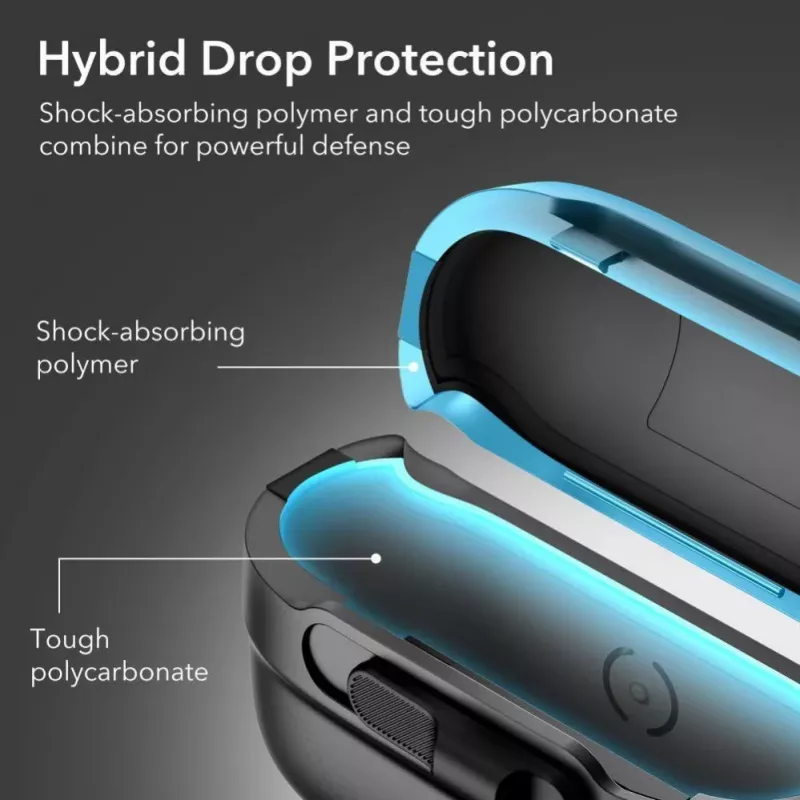 ESR Pulse HaloLock MagSafe Case do Apple AirPods Pro 1/2, Czarny