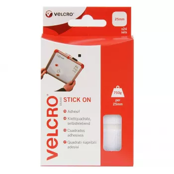 VELCRO ONE-WRAP Opaska kablowa biała 25 mm x 200 mm 24 szt. wielokrotnego użytku rzep