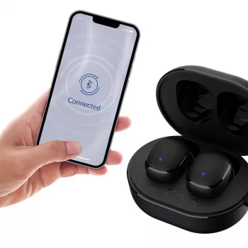 3MK FlowBuds 6.0 True Wireless Stereo (TWS) Bluetooth 5.3 Słuchawki douszne z mikrofonem ENC, IPX4, bateria 35h, USB-C, czarny