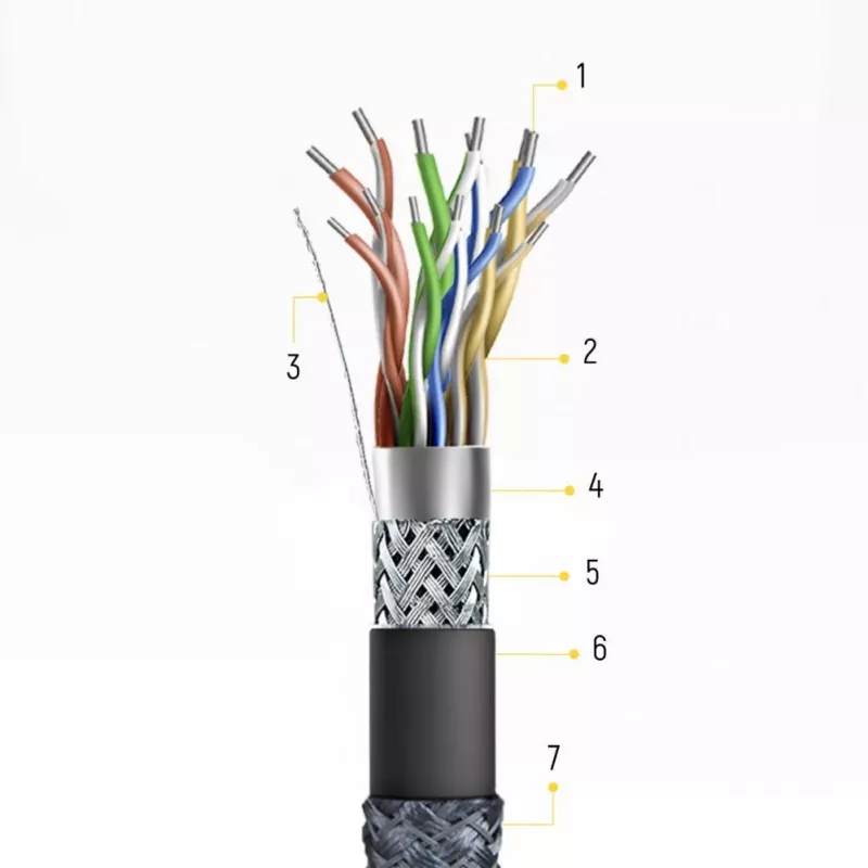 Wozinsky USB-C do USB-A Kabel 1 m Srebrny Pleciony Nylon