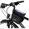 ILIKE Wozinsky Universal Frame Bike Bag Bicycle Pannier Waterproof Phone Case 1.5L Black (WBB26BK)