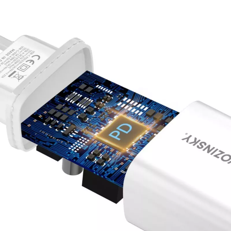 Wozinsky WGWCW 20W USB-A USB-C Ładowarka ścienna - Biała