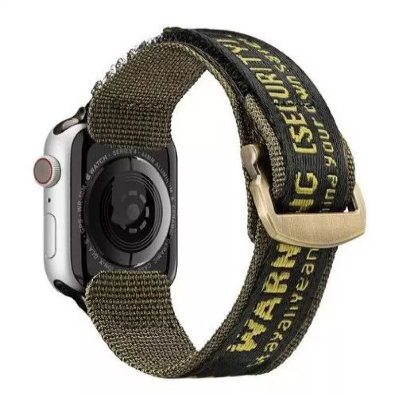 Pasek Dux Ducis (Outdoor Version) Nylon Band do Apple Watch Ultra, SE, Series 9, 8, 7, 6, 5, 4, 3, 2, 1 (49, 45, 44, 42 mm) - Żółty