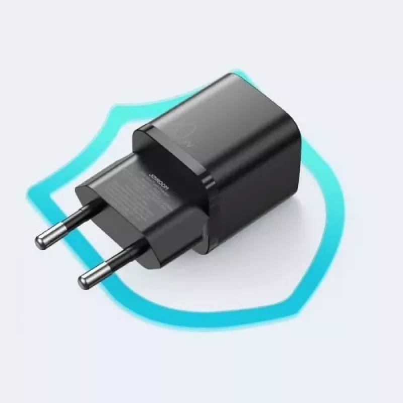 JOYROOM Fast Wall Charger USB-C 20W Power Delivery Quick Charge 3.0 AFC Black (L-P202)
