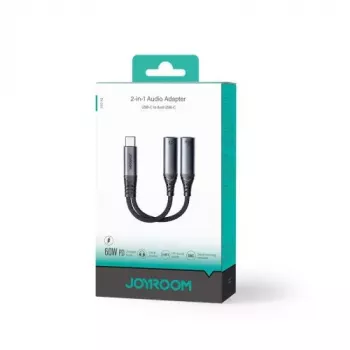 Joyroom SY-C03 USB-C na 2x USB-C 2w1 Adapter DAC - Czarny
