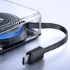 Joyroom JR-PR1 10000mAh 22.5W Power Bank z wbudowanym chowanym kablem USB-C Czarny